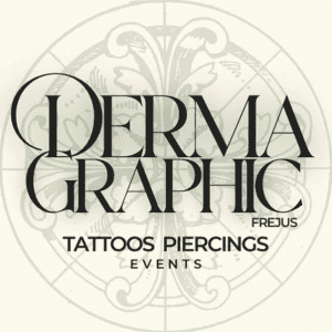 Logo Derma Graphic FrÃ©jus studio partenaire tatouages piercings Ã©vÃ©nements